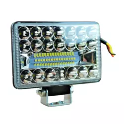 Фара LED прямокутна 108W 6000K (36 діодів) (13,5 см х 9 см  х 3см) (ближний + дальний)
