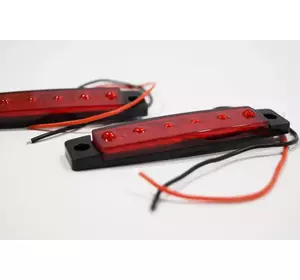 Габарит LED (NTK) 12v 6-діодний червоний