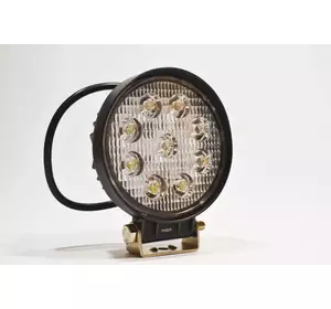 Світлодіодна LED-фара кругла робоча 27W/60° 27 Вт, (3 Вт*9ламп) Вузький промінь