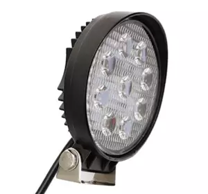 Світлодіодна LED-фара кругла робоча 27W/60° 27 Вт, (3 Вт*9ламп) (SLstart)