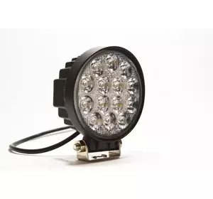 Світлодіодна LED-фара робоча 42W/60° 42 Вт.(3 Вт*14ламп) Широкий промінь (Жовте світло)